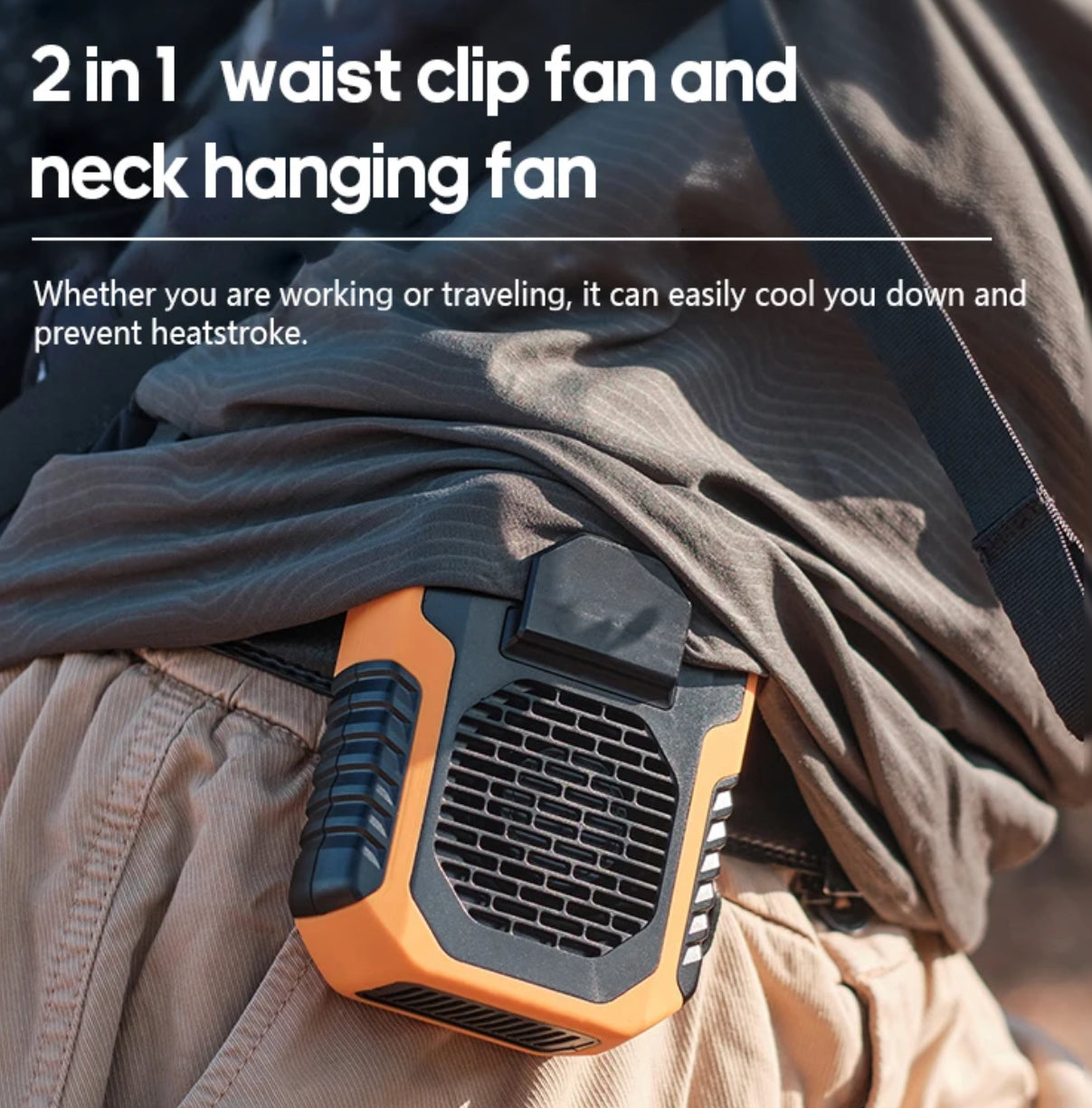 BreezeFlex 6000 – Portable Neck & Waist Fan