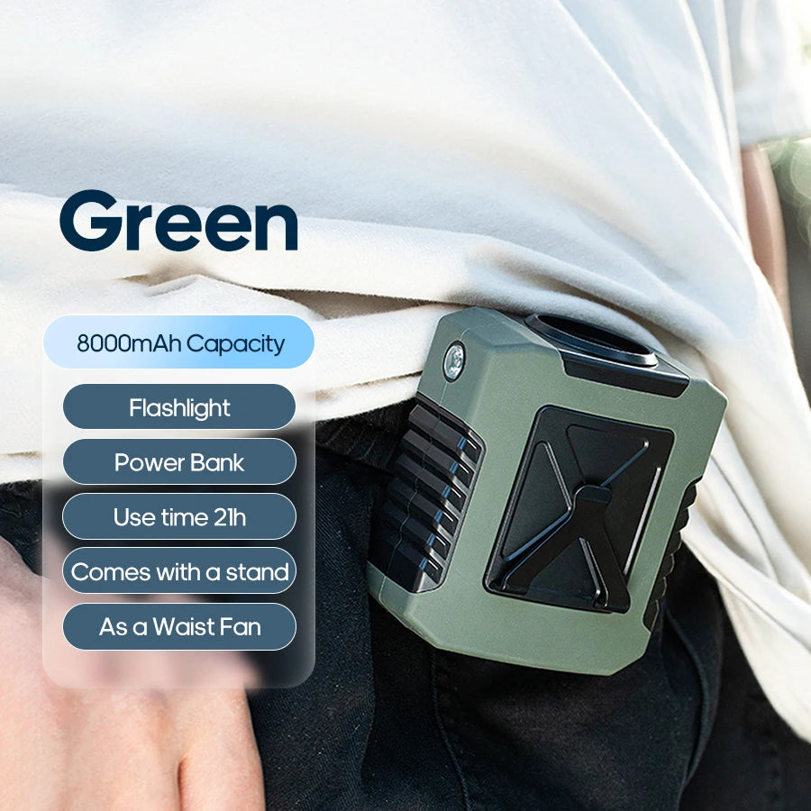 BreezeFlex 6000 – Portable Neck & Waist Fan